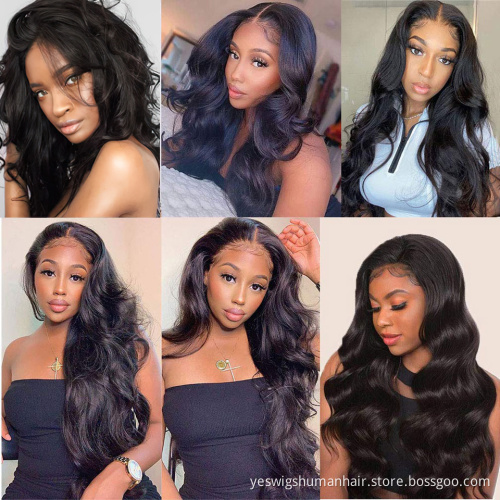 Yeswigs Raw Brazilian Virgin Human Hair Wig 5X5 Body Wave Full Hd Lace Front Closure Wig Pre Plucked Natural Wig For Black Women